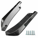 2pcs Polished Car Rear Bumper Lip Diffuser Splitter Canard Protector Accessories