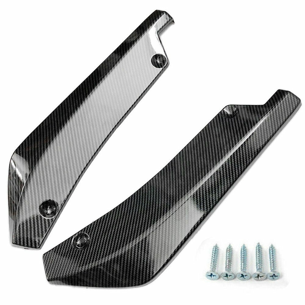 2pcs Polished Car Rear Bumper Lip Diffuser Splitter Canard Protector Accessories
