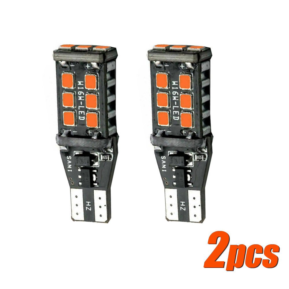 2x Red T15 912 921 Car LED High Mount Stop 3RD Brake Light Bulbs