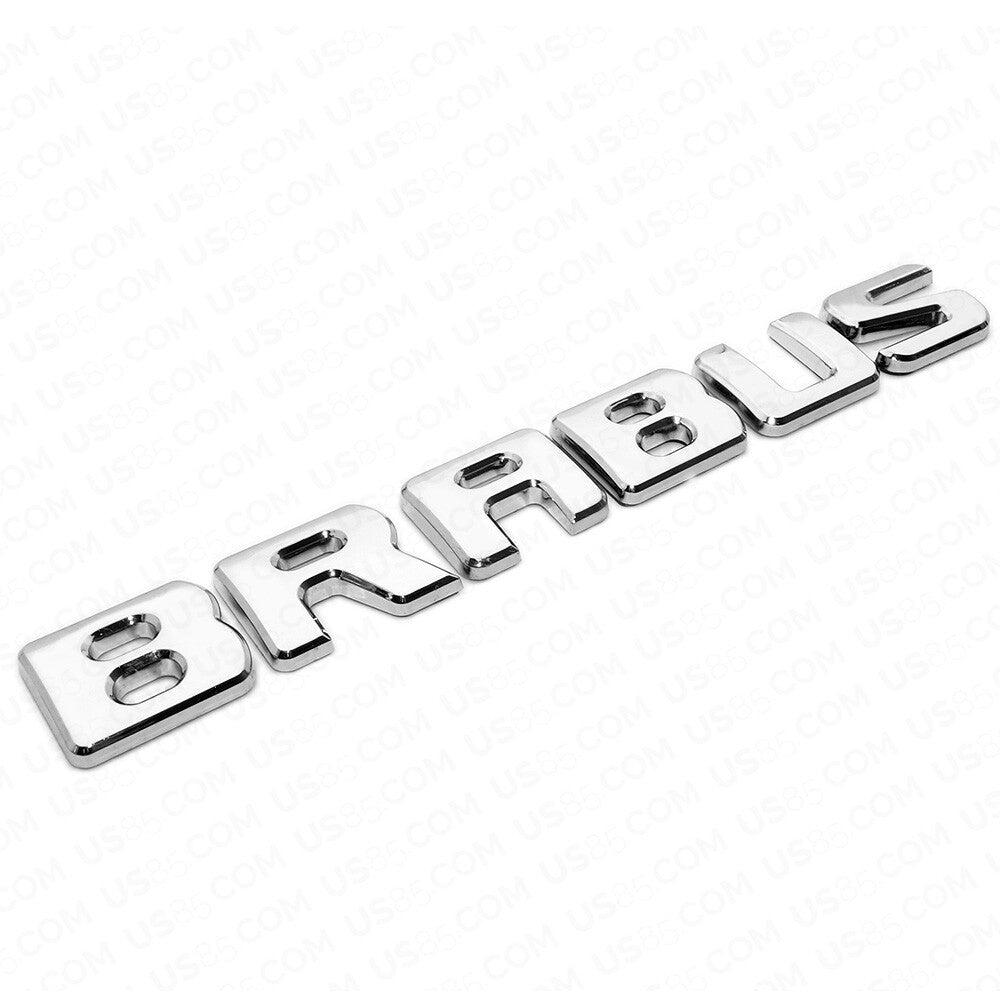 Brabus Emblem 3D Trunk Logo Nameplate Badge Letter Mercedes AMG Sport - Chrome