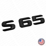 14-17 S 65 AMG Letter 3D Emblem Trunk Logo Nameplate Badge Decorate Matte Black