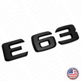 07-13 E 63 AMG Letter Emblem 3D Trunk Logo Nameplate Badge Decorate Sport Black