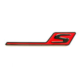 E63S AMG Badge Gloss Black Red Trunk Emblem For Mercedes E63 New 2017-2023