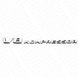 2x For Mercedes 2003-2011 Chrome V8 Kompressor Side Fender Marker Emblem Badge