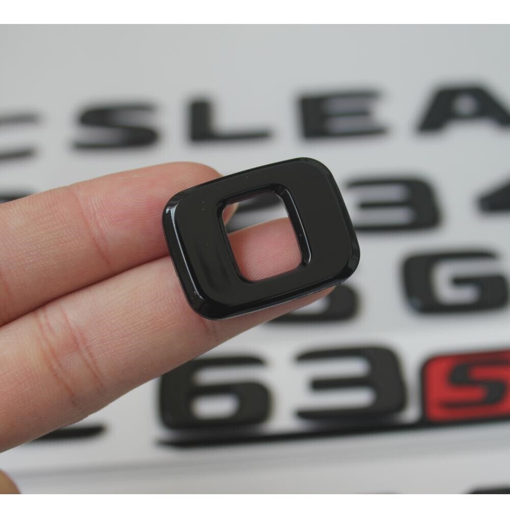 Gloss Black Letters Trunk Emblems for Mercedes Benz W166 W167 GLE500 Symbols