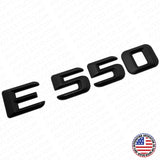 14-16 E550 AMG Letter Emblem 3D Trunk Logo Nameplate Badge Decorate Matte Black