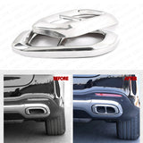 For 2020 GLC GLE GLS AMG Style Quad Exhaust Mullfer Tips Tailpipe Cover Sport