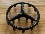NEW FOR Mercedes-Benz ML GL w/ Pins Glossy Black Star Emblem Badge 57mm AMG