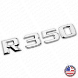 Benz R 350 AMG Letter 3D Emblem Trunk Logo Nameplate Badge Decorate Sport Chrome