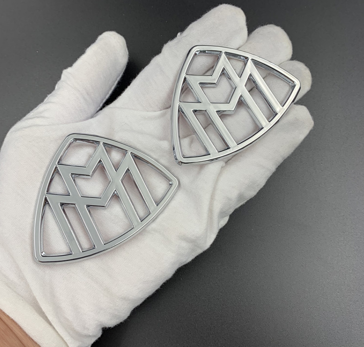 2Pcs For Mercedes-Benz Maybach LH,RH Side Fender Emblem Badge Decal Sticker 2021