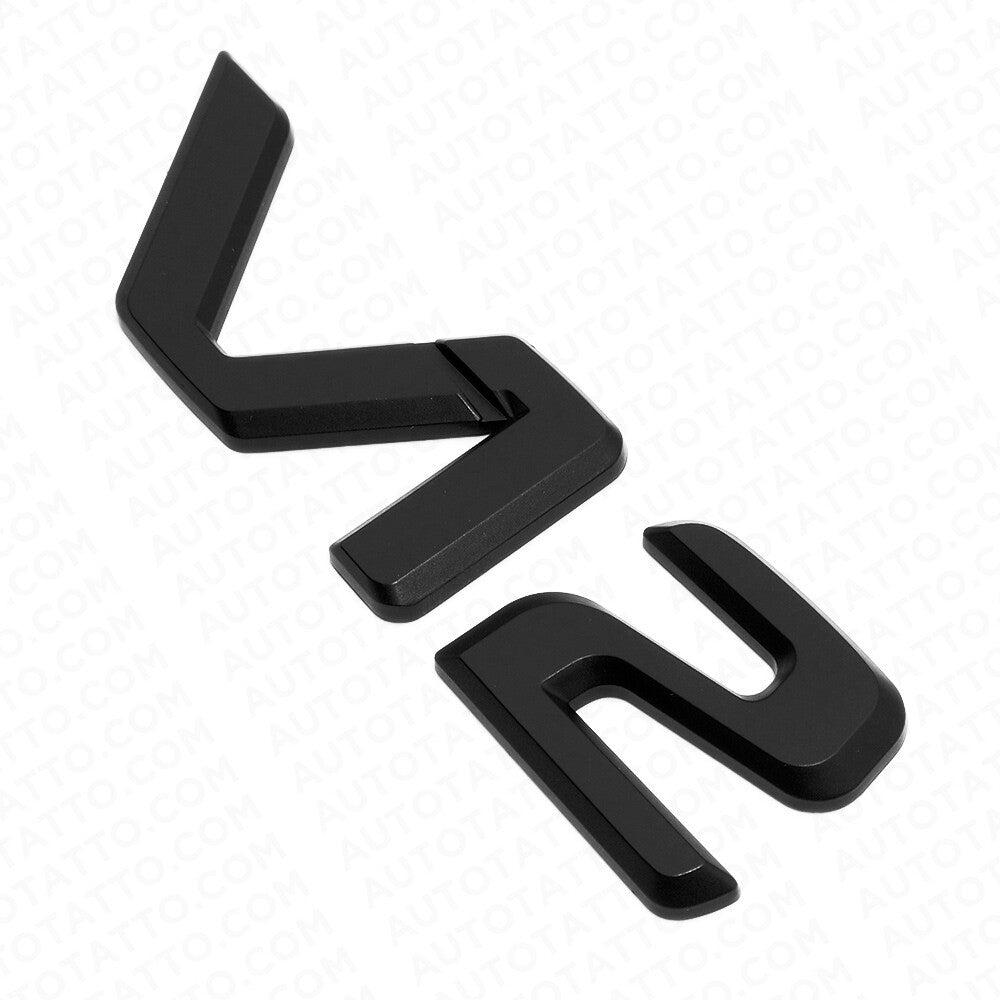 V12 AMG Side Quarter Fender Marker Nameplate Emblem Badge Matte Black Sport