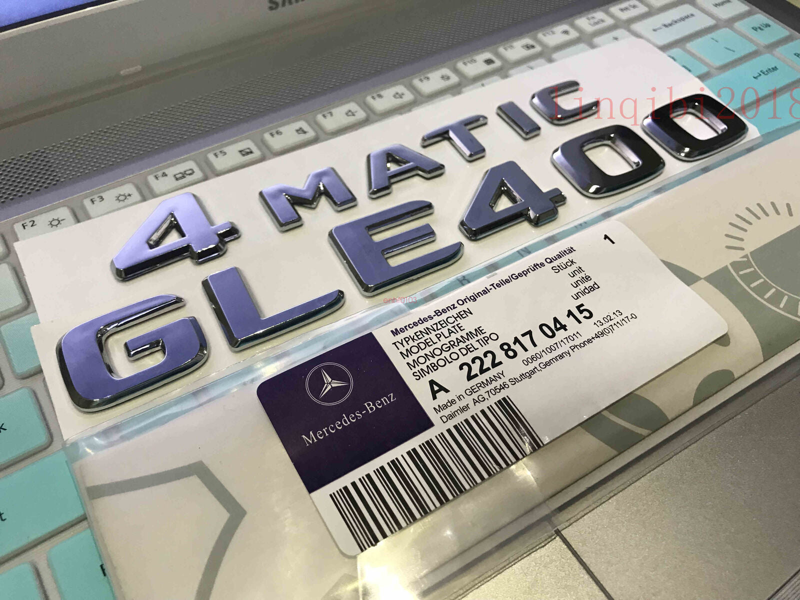 2018 GLE400 4 MATIC High quality Rear Trunk Emblem Decal Badge FOR Mercedes Benz
