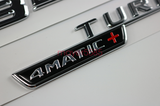 Chrome GLS63 AMG V8 BITURBO Letters Trunk Embl Badge Sticker For Mercedes Benz