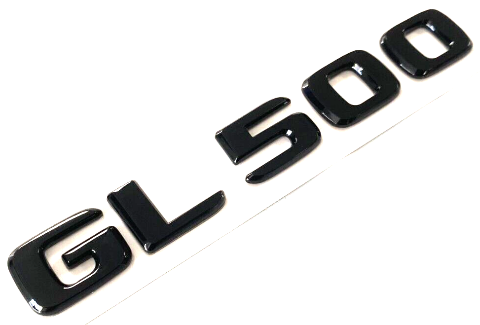 GLOSS BLACK GL500 FOR MERCEDES REAR TRUNK EMBLEM BADGE NAMEPLATE DECAL NUMBERS