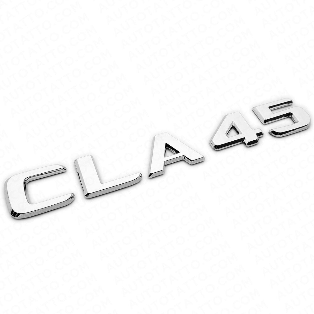 CLA 45 AMG 3D Emblem Trunk Lid Letter Logo Nameplate Badge Decorate OEM Chrome