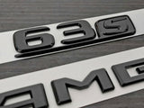 Gloss Black GLC63S AMG Trunk emblem badge For Mercedes-Benz GLC Class