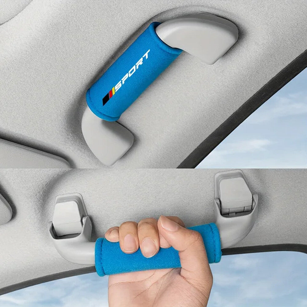 2pcs Fluff Interior Roof Door Handle Protector Armrest Cover Accessories Car Accessory