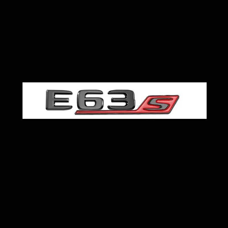 Gloss Black E63S AMG V8 Biturbo 4matic+ emblem Rear Trunk Star badge For W213