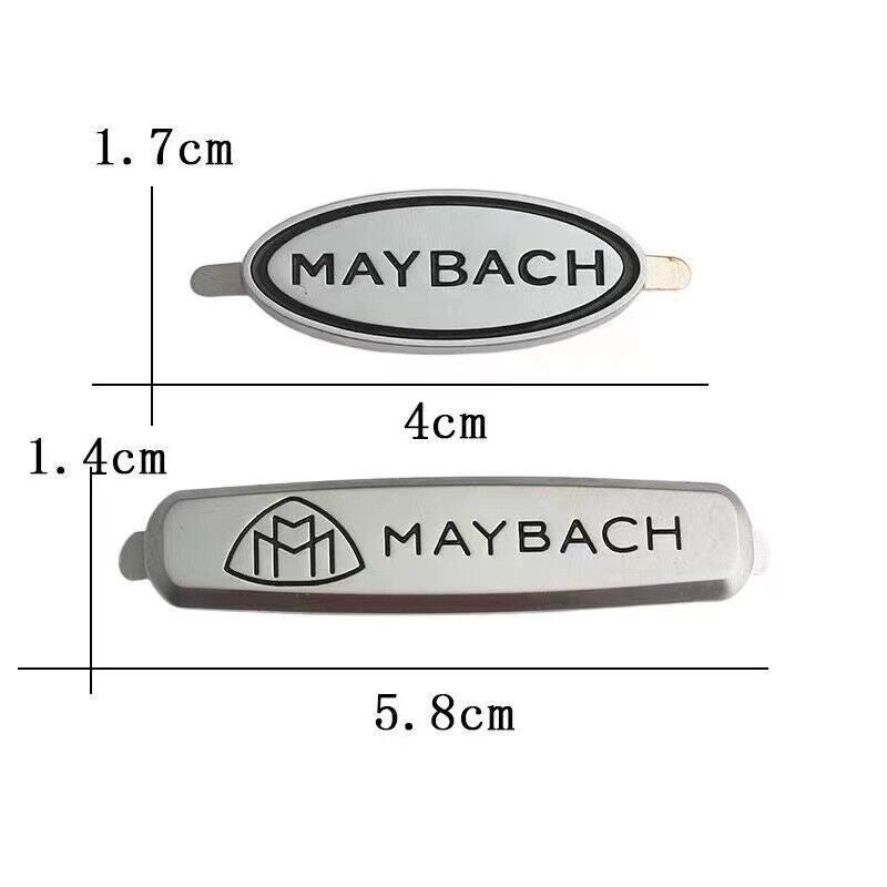 Metal “MAYBACH” Logo Emblems Front Seat Tuning Badge For Mercedes Benz