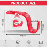 Car Purse Hook Headrest Hook for Car 4 Pack Universal Auto Seat Organizer Red