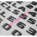 Black C43 AMG BITURBO 4MATIC Trunk Fender Badges Emblems for Mercedes ben