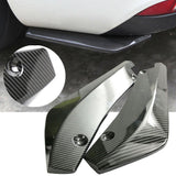 2Pcs Polished Car Rear Bumper Lip Diffuser Splitter Canard Protector Accessories