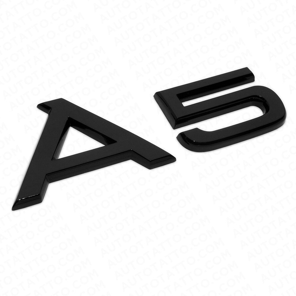 Audi A5 Gloss Black Rear Letter Tail Badge Trunk Emblem Badge Sport  Sline