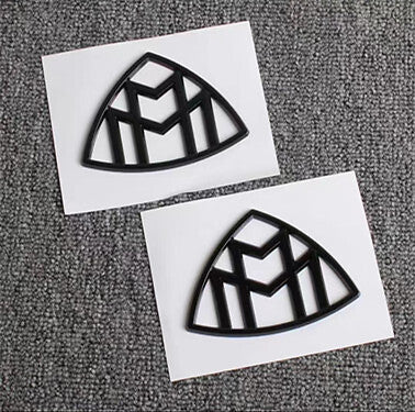 2Pcs Gloss Black For Mercedes-Benz Maybach LH,RH Side Fender Emblem Badge 2014