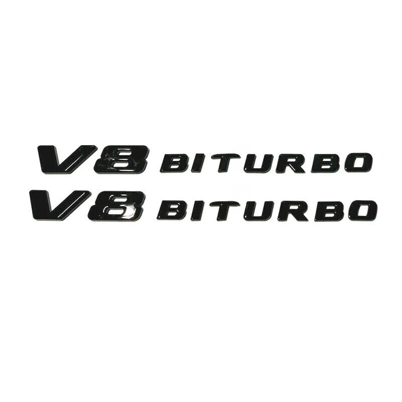 Gloss Black COUPE S63 AMG V8 BITURBO Star PACKAGE Trunk Emblems Badge S63 C217