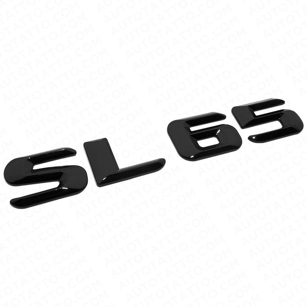 15-16 SL 65 AMG Letter 3D Emblem Trunk Logo Nameplate Badge Decorate Gloss Black