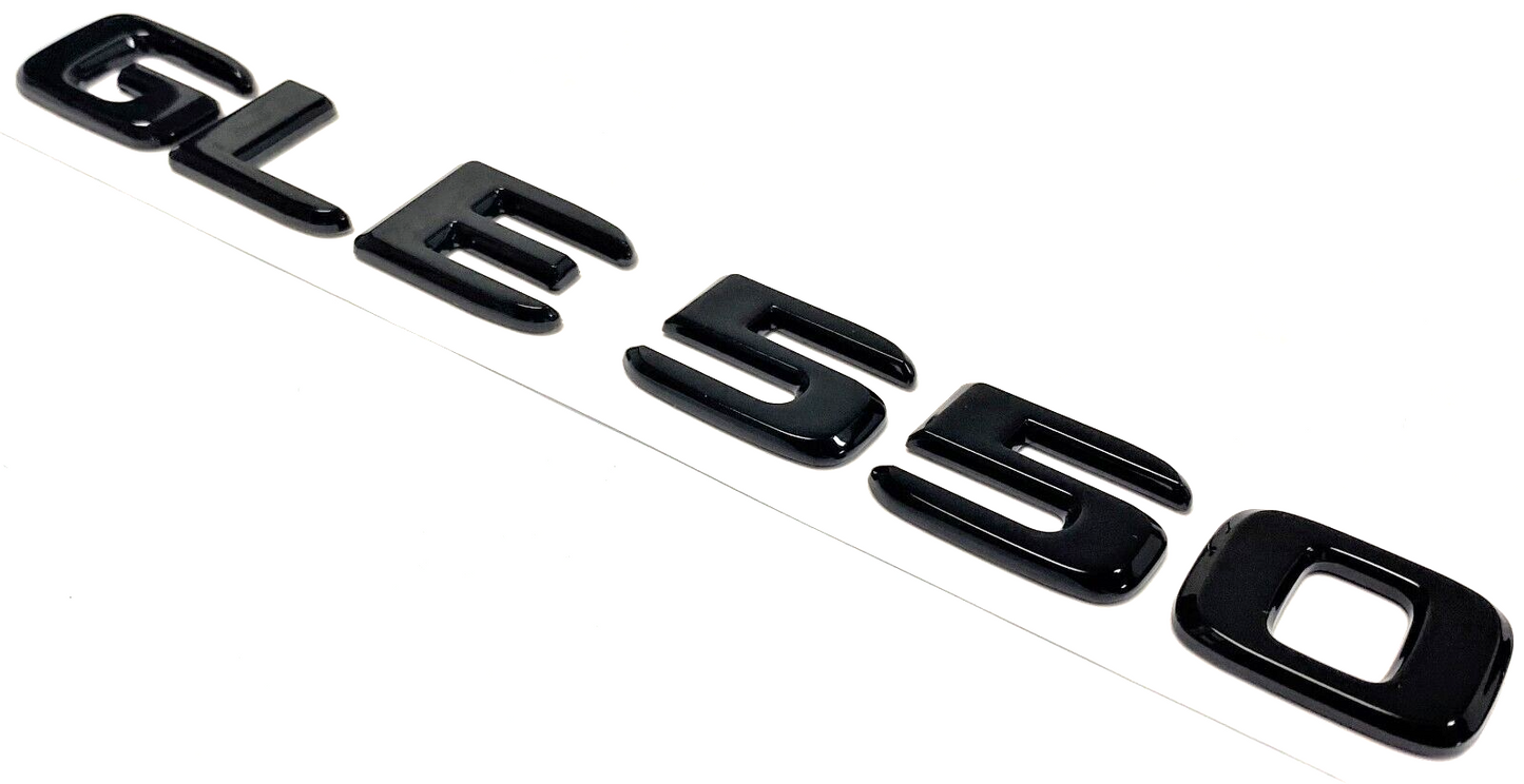GLE550 GLOSS BLACK FOR MERCEDES REAR TRUNK EMBLEM BADGE NAMEPLATE DECAL LETTERS