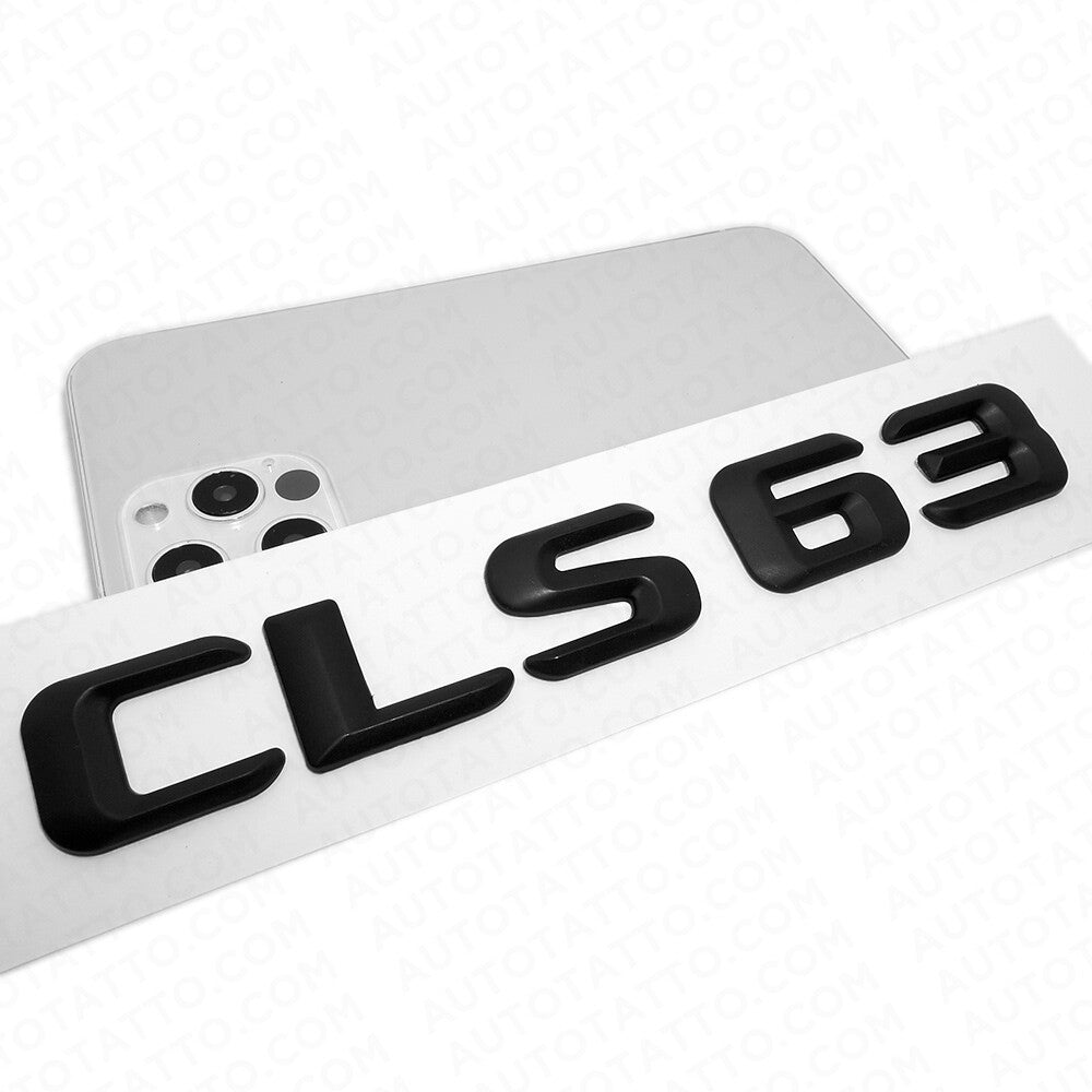 15-16 CLS 63 Emblem Trunk Lid Letter Nameplate Badge Decorate AMG Matte Black