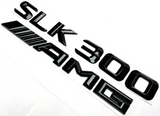#1 BLACK SLK300 + AMG REPLACEMENT FOR MERCEDES REAR TRUNK EMBLEM BADGE DECAL LID