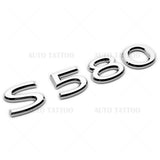 Mercedes-Maybach S 580 AMG Letter Emblem Trunk Logo Nameplate Badge Chrome
