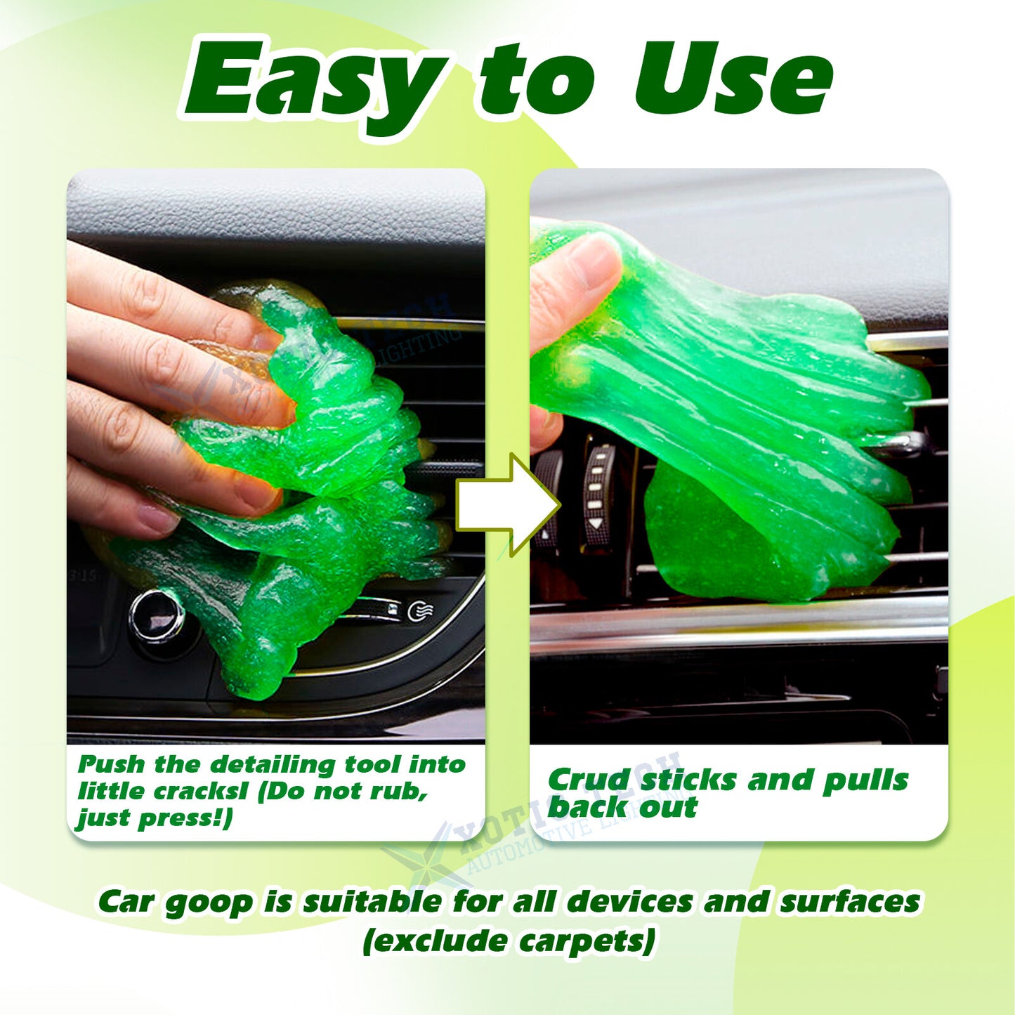 Car Cleaning Gel Automotive Dust Crevice Cleaner Slime Goop Home Detail Removal