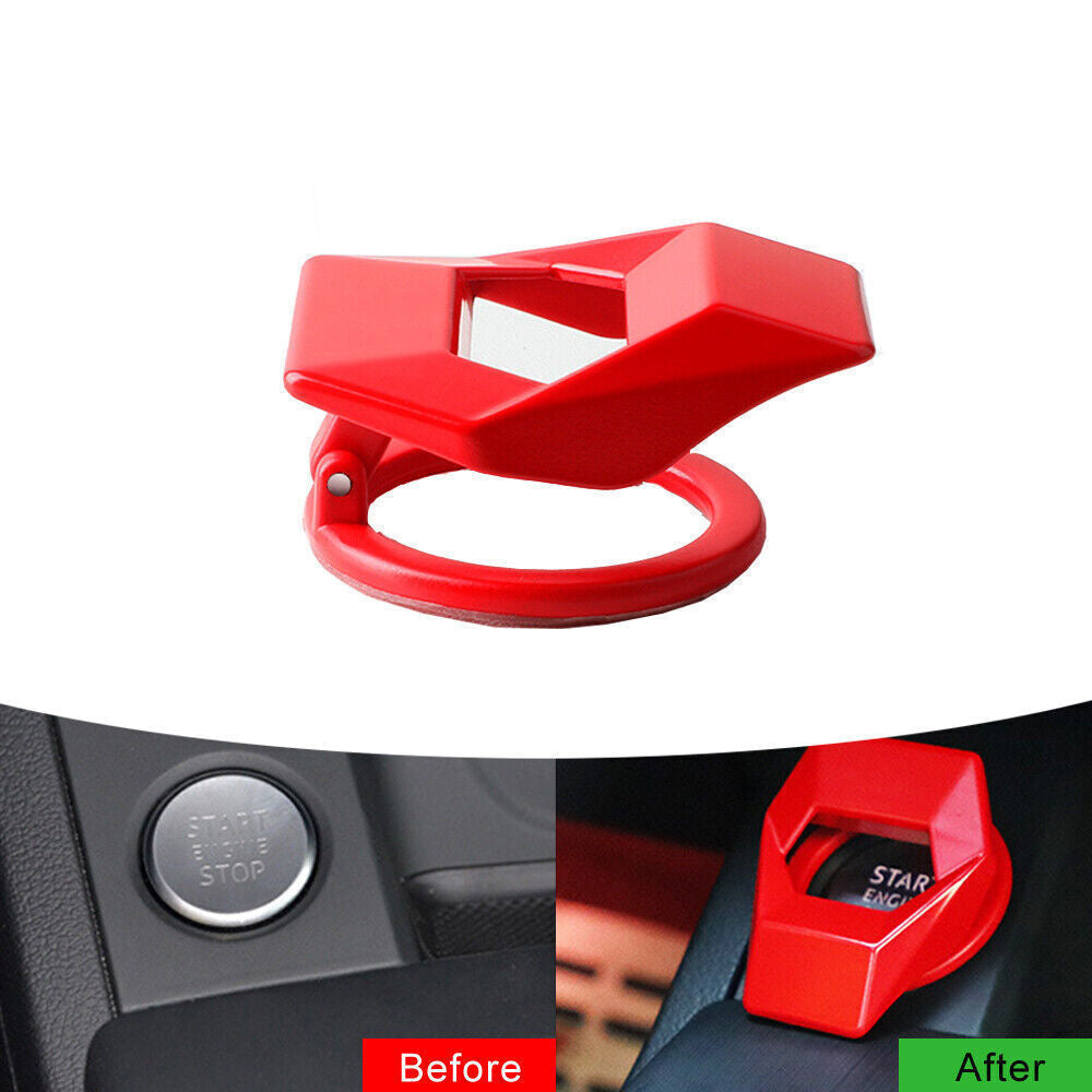 Car Accessories Engine Start Stop Push Button Switch Cap Cover Decor Universal