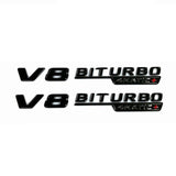 E63S V8 BITURBO 4MATIC+ Rear Star Emblem Gloss Black Badge Set For Mercedes W213