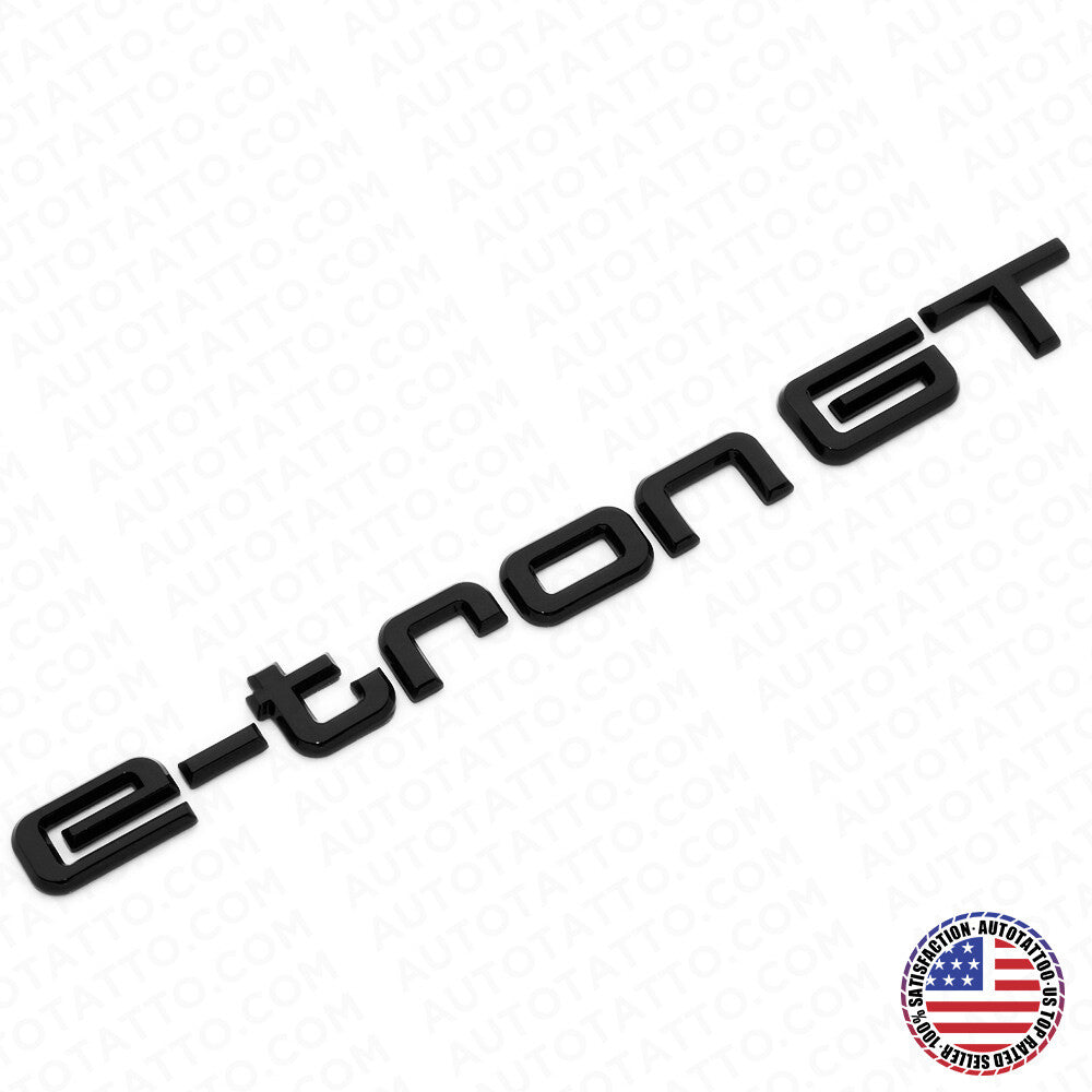 Audi e-tron GT Gloss Black Rear Letter Liftgate Badge Trunk Emblem Badge Sport
