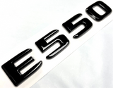 BLACK E550 For MERCEDES REAR TRUNK EMBLEM BADGE NAMEPLATE DECAL LETTER NUMBER