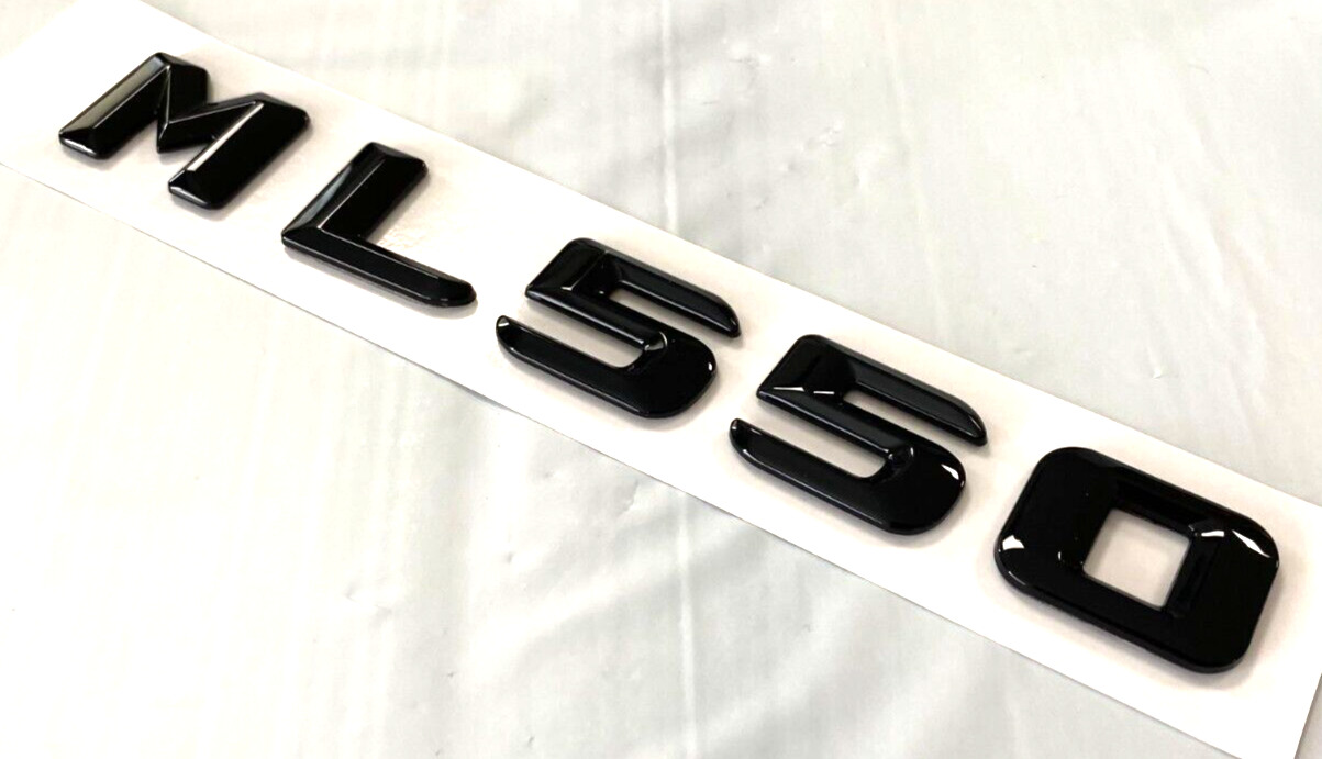 GLOSS BLACK ML550 FOR MERCEDES ML550 REAR TRUNK EMBLEM BADGE NAMEPLATE