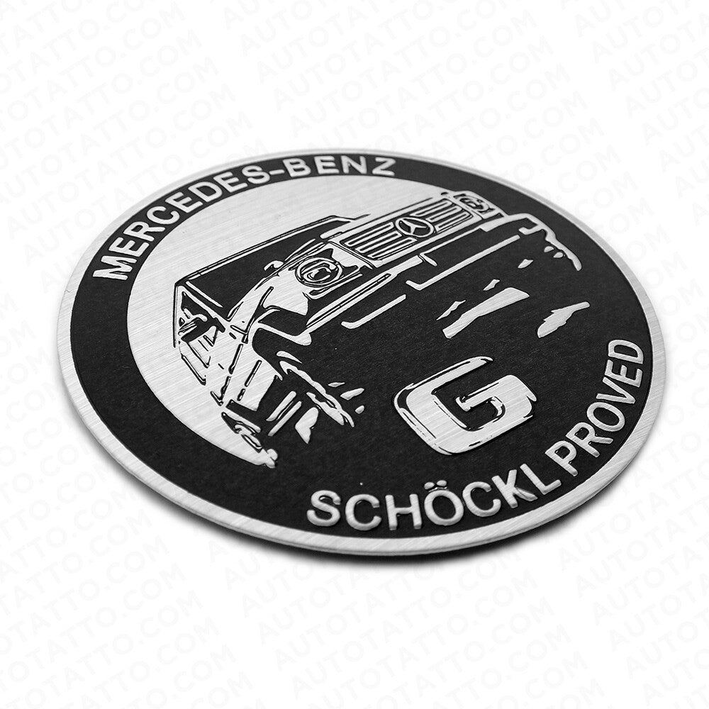 Mercedes-Benz G Schockl Proved Door Jamb Emblem Logo Nameplate Badge Decorate