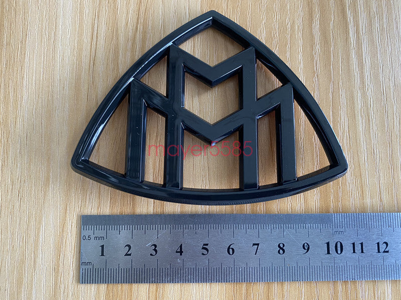 Black Maybach set Fender Side Rear Trunk Emblems Badge For Mercedes Benz S Class