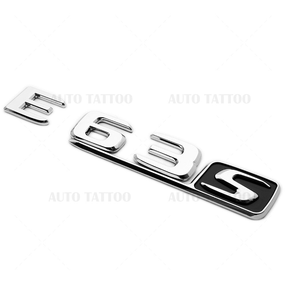 17-20 E63 S AMG Letter Emblem 3D Trunk Logo Nameplate Badge Decorate OEM Chrome