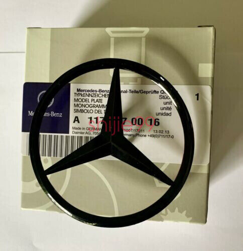 For Mercedes CLA W117 Rear Boot Lid Badge Emblem Star - Gloss Black A1178170016