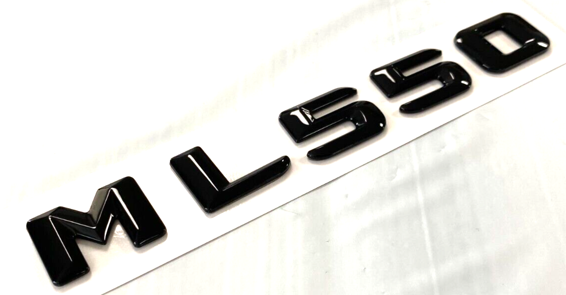 GLOSS BLACK ML550 FOR MERCEDES ML550 REAR TRUNK EMBLEM BADGE NAMEPLATE