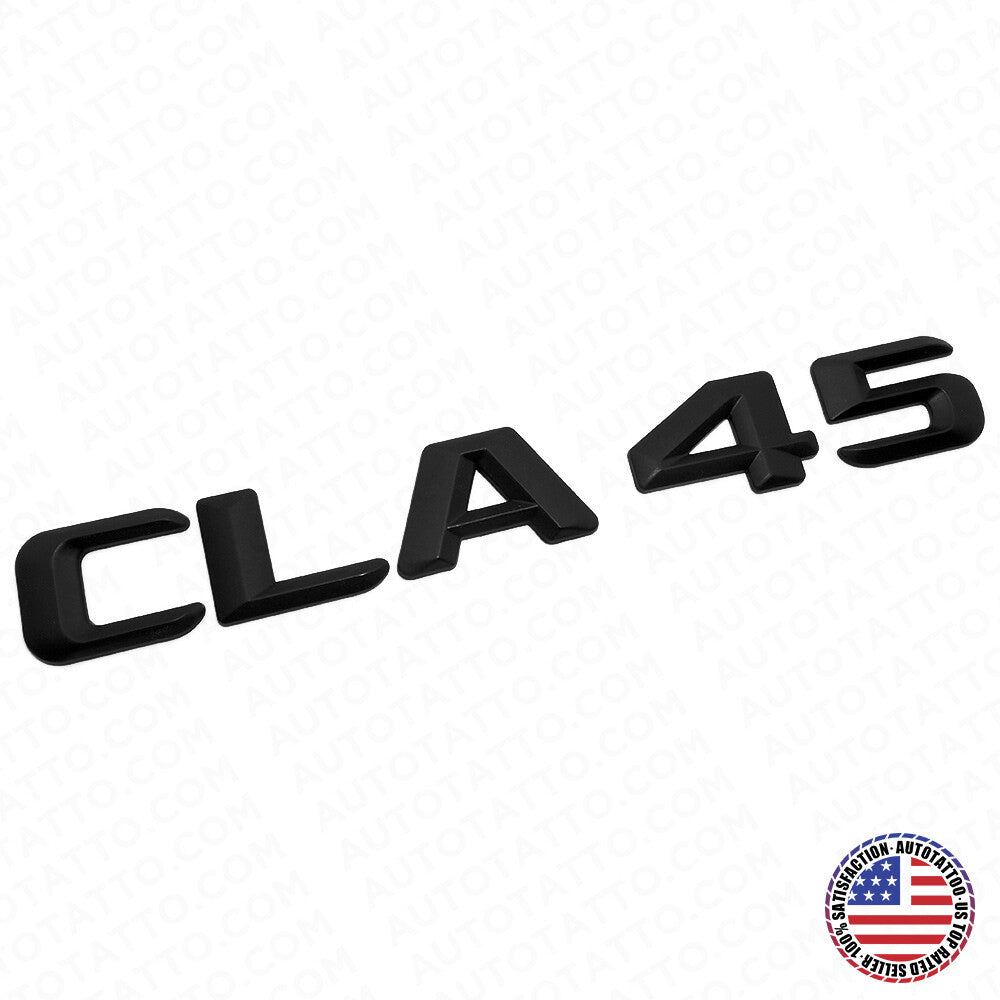 14-16 CLA 45 Emblem Trunk Lid Letter Nameplate Badge Decorate AMG Matte Black