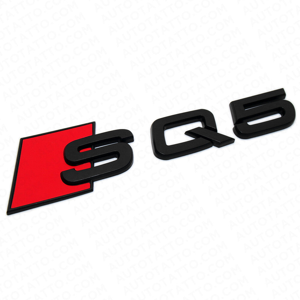 Audi SQ5 Matte Black Rear Letter Liftgate Nameplate Trunk Emblem Badge Sport