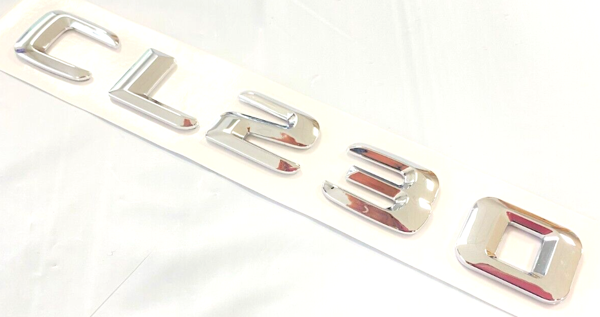 1X CL230 CHROME FOR MERCEDES REAR TRUNK EMBLEM BADGE NAMEPLATE DECAL NUMBERS