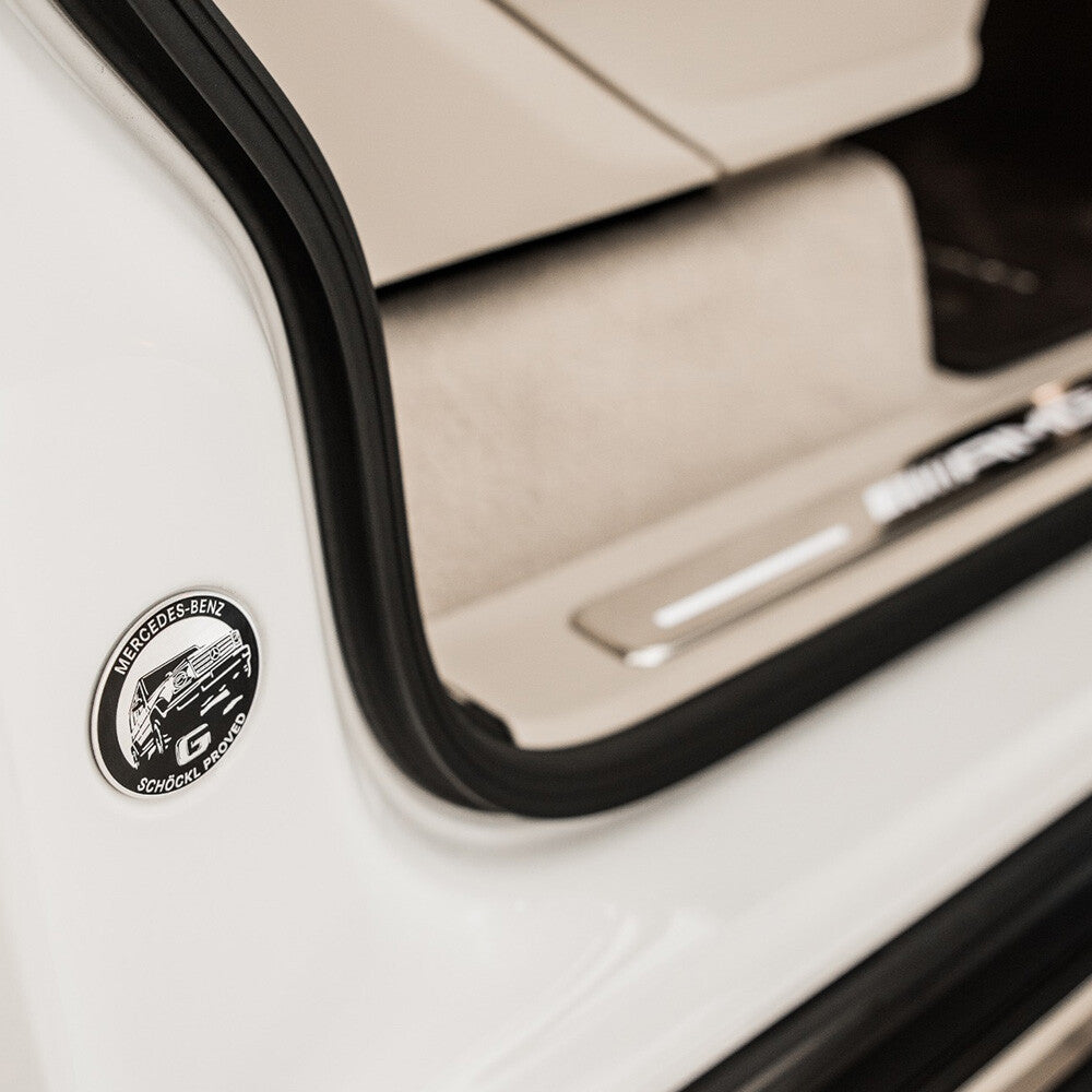 Mercedes-Benz G Schockl Proved Door Jamb Emblem Logo Nameplate Badge Decorate