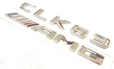 2X CHROME CLK63+AMG FOR MERCEDES CLK63 REAR TRUNK EMBLEM BADGE NAMEPLATE